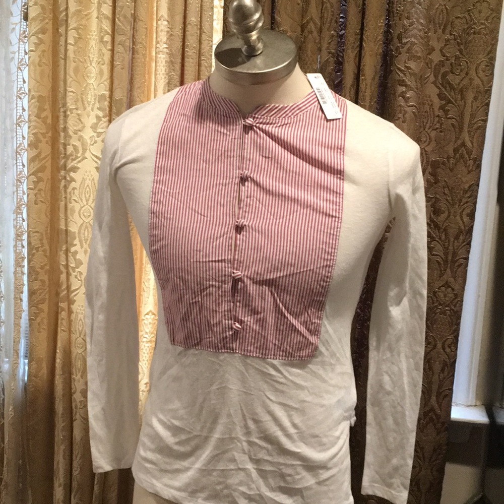 J. Crew Bib-front top-Style K3641; NWT!💓